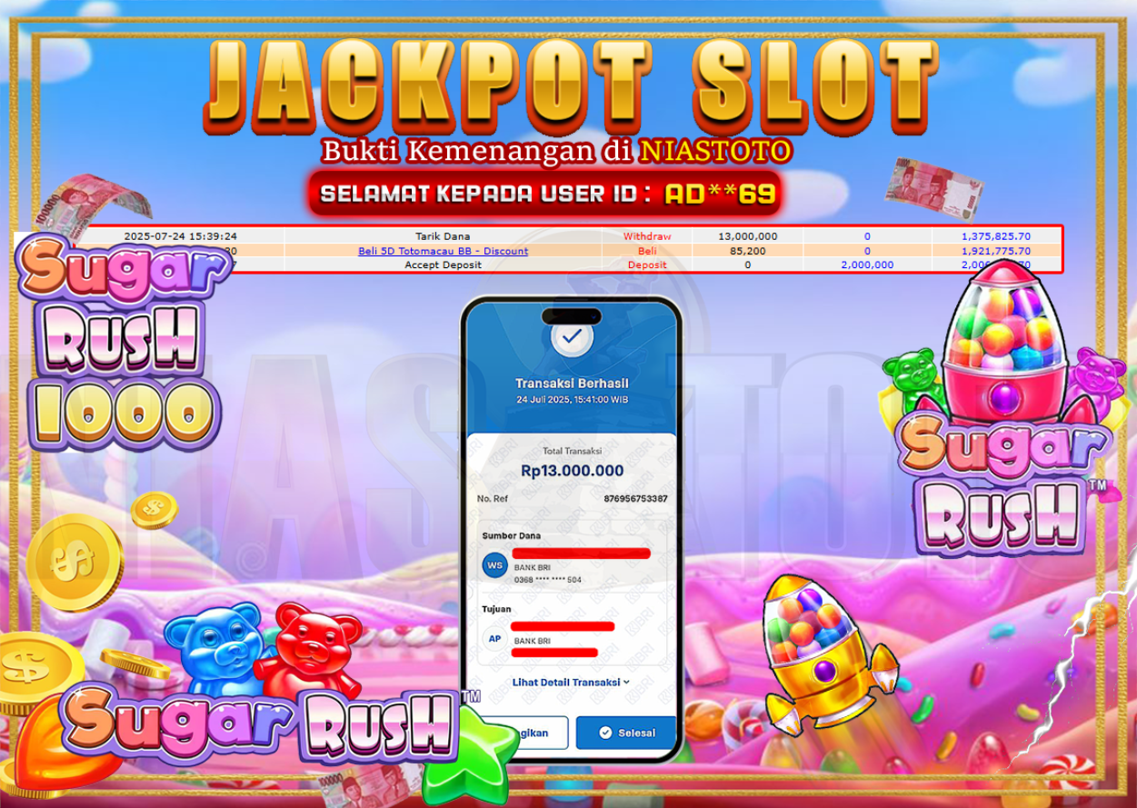 Bukti Jackpot Lunas NiasToto