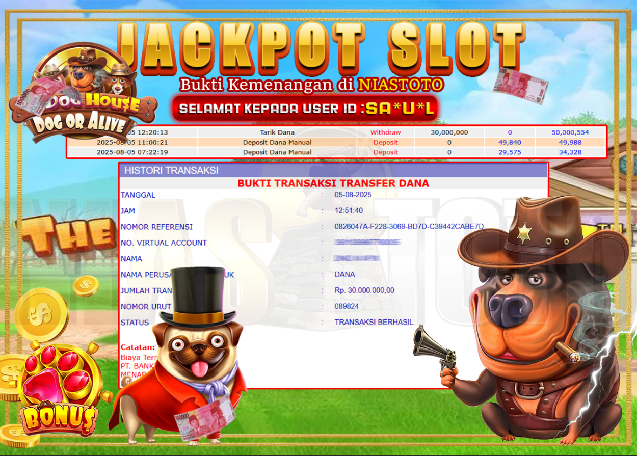 Bukti Jackpot Lunas NiasToto