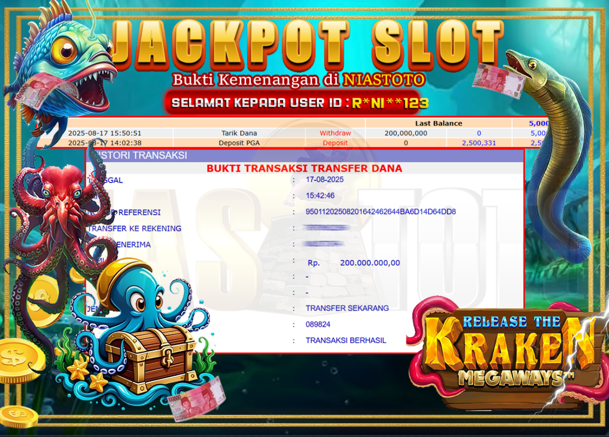 Bukti Jackpot Lunas NiasToto