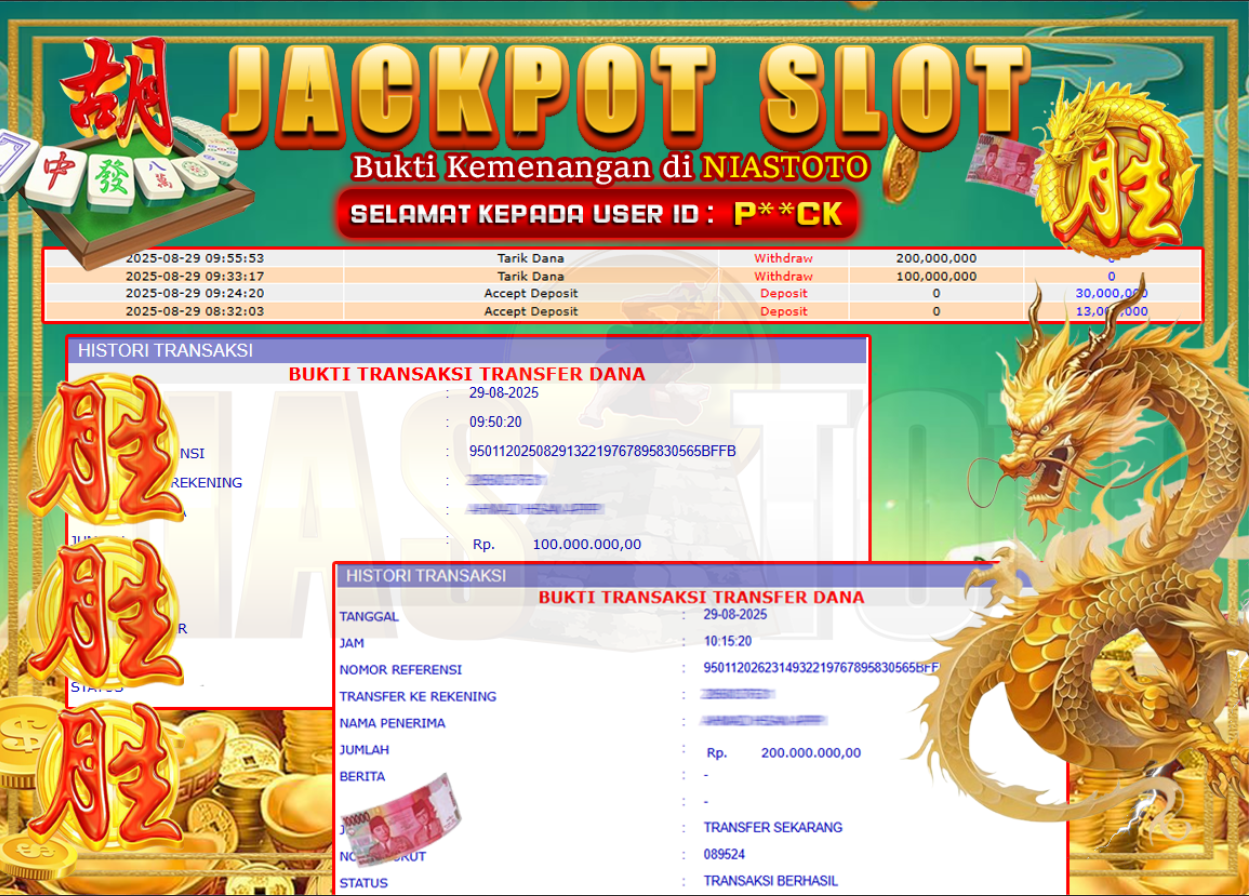 Bukti Jackpot Lunas NiasToto