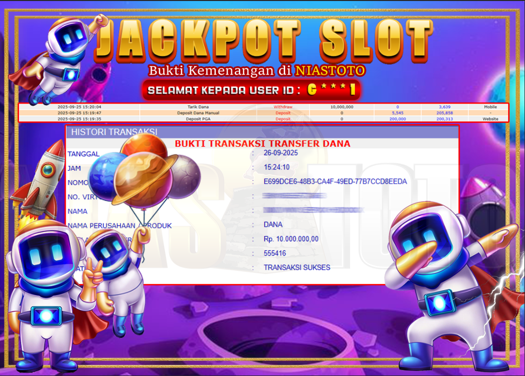 Bukti Jackpot Lunas NiasToto