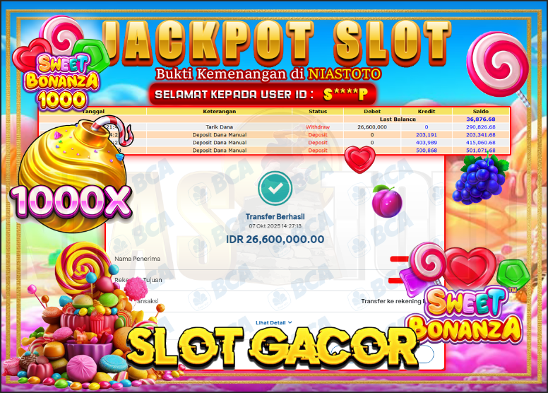 Bukti Jackpot Lunas NiasToto