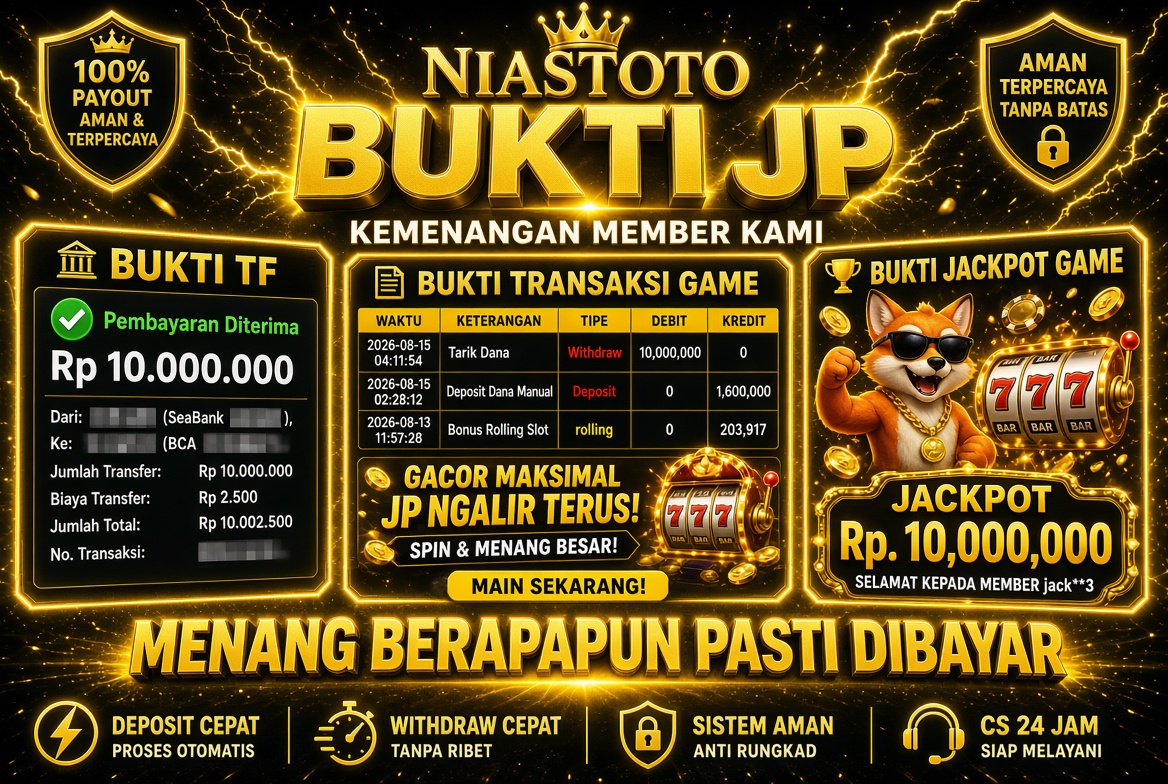 Bukti Jackpot Lunas NiasToto